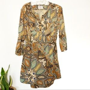 Anthropologie▫️ Holding horses boho print dress